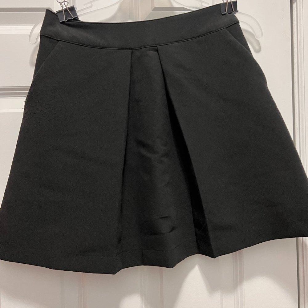 Louche XS black mini pleated skirt